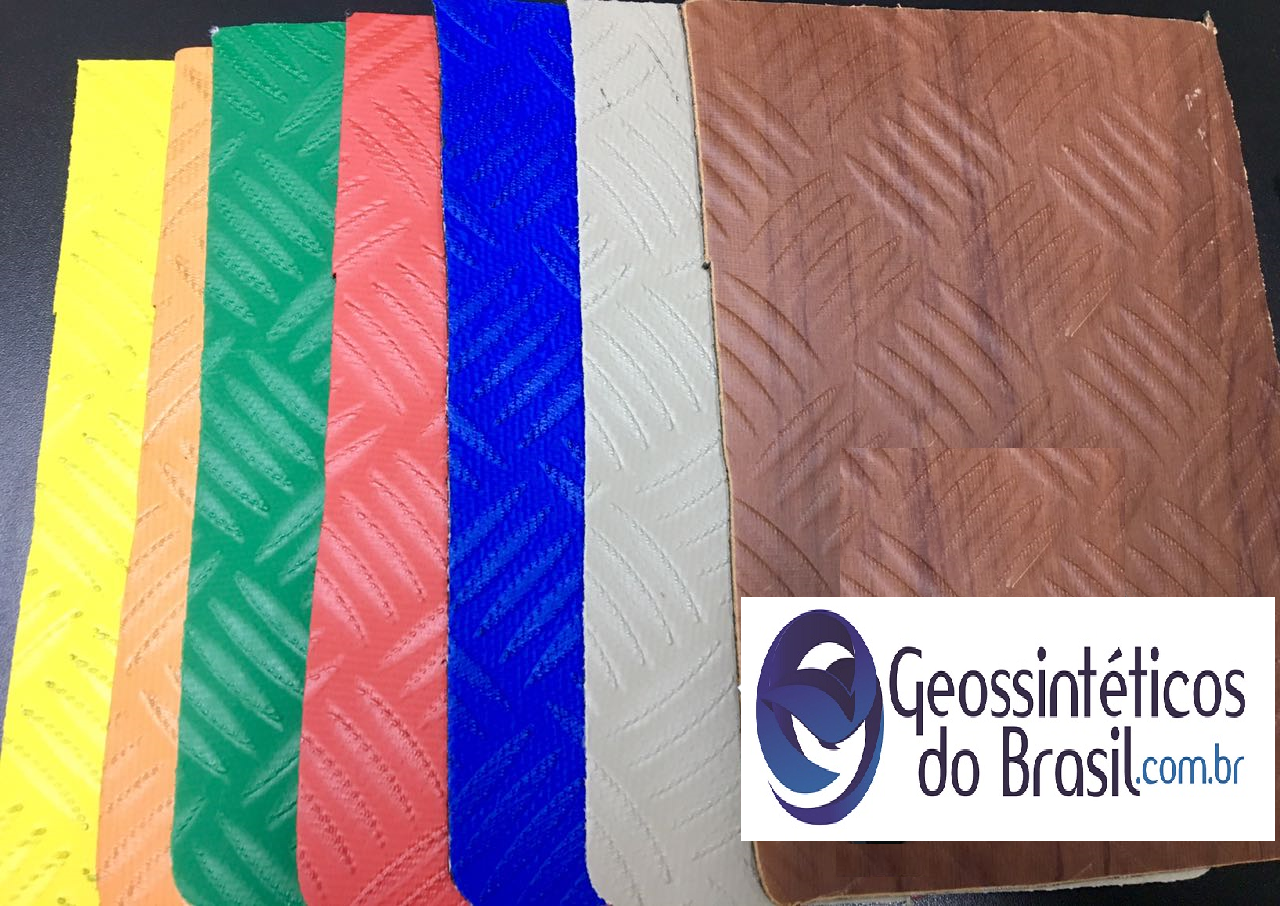 Piso PVC-Xadrez Colorido